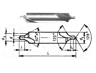5.0mm Středící vrták B HSS